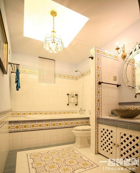 卫浴瓷砖的时尚拼接 分分钟提升浴室颜值 卫浴瓷砖的时尚拼接 分分钟提升浴室颜值